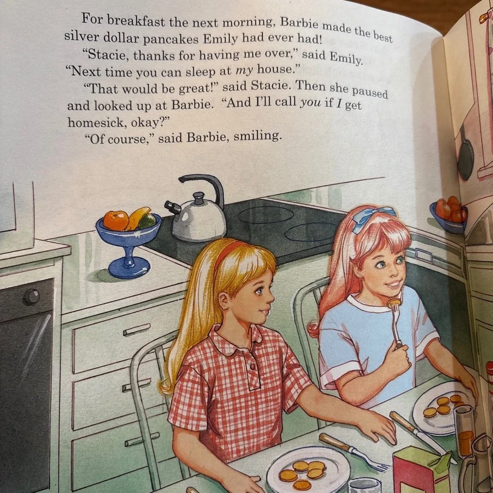 Golden Books Barbie Let's Have a Sleepover‎ Children's Picture Book 1998